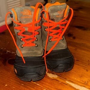 The North Face Kids Boots - Gray and Orange